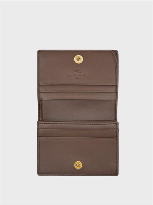 Wallet in Paisley jacquard fabric with embroidered logo ETRO | WP2D0008AA001M0019