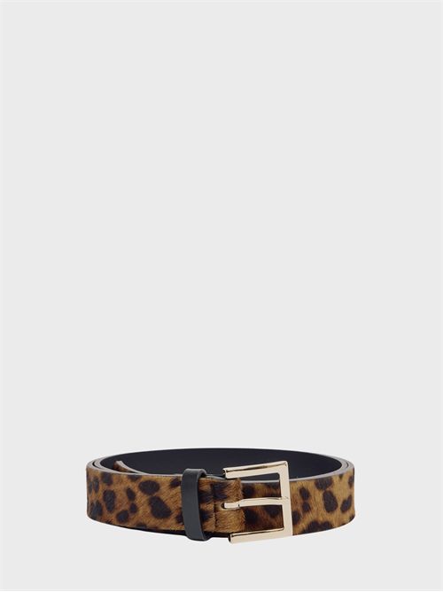 Leo belt in printed pony hair - 3 cm ORCIANI | D10448LEOUNIQUE