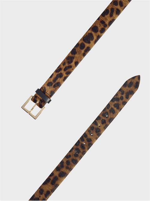 Leo belt in printed pony hair - 3 cm ORCIANI | D10448LEOUNIQUE