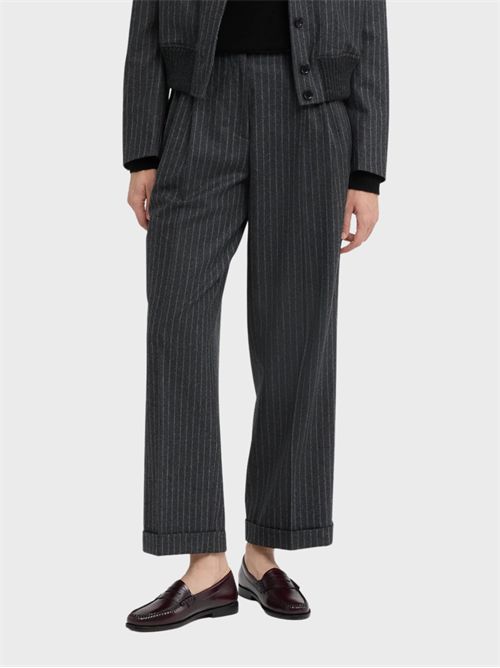 Pinstriped virgin wool flannel trousers ASPESI | 0131E84220197