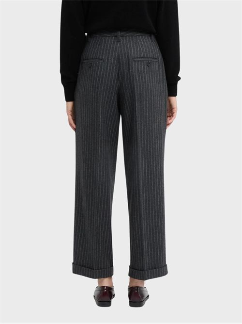 Pinstriped virgin wool flannel trousers ASPESI | 0131E84220197