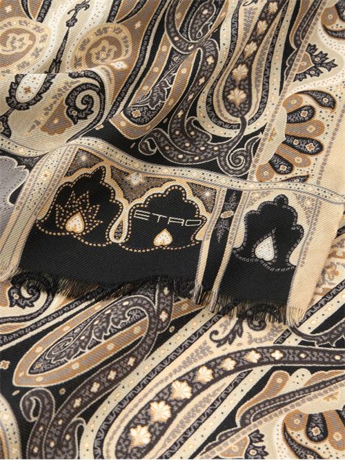Wool and silk scarf with paisley print ETRO | WATA0010AA051X0820
