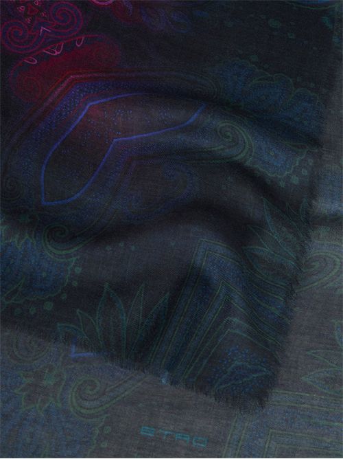 Modal and cashmere shawl with dégradé motif ETRO | WAYA0001AK18XX0893