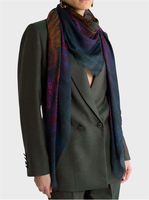 Modal and cashmere shawl with dégradé motif ETRO | WAYA0001AK18XX0893