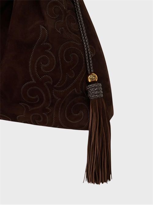 Borsa a sacchetto Kalispera grande in suede ETRO | WP1B0036AE11MM0682