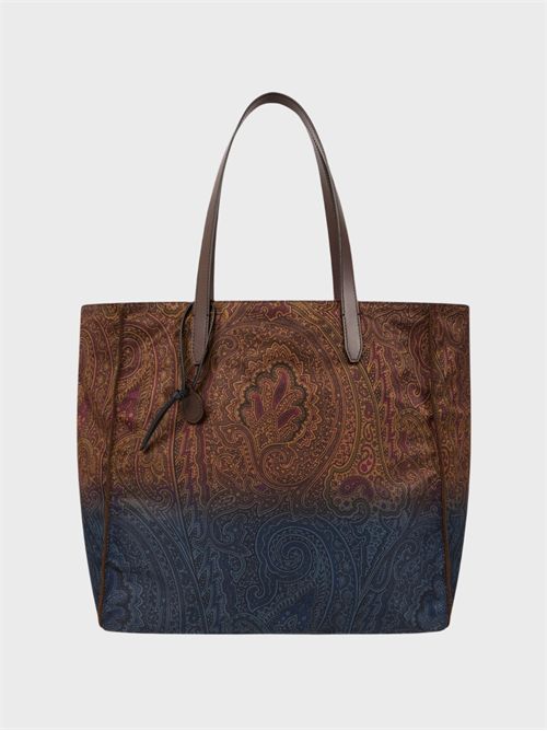 Borsa shopping Unfold Me in nylon con stampa Paisley ETRO | WP1D0064AK18FX0825
