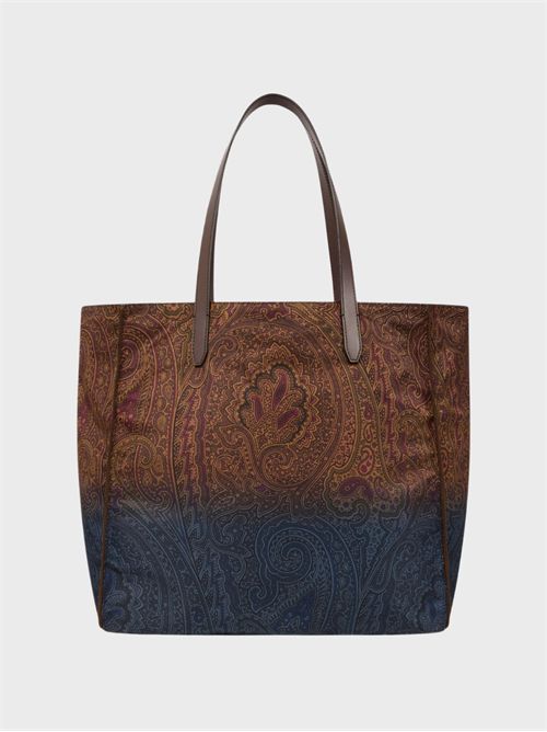 Borsa shopping Unfold Me in nylon con stampa Paisley ETRO | WP1D0064AK18FX0825