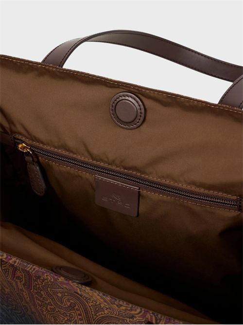 Borsa shopping Unfold Me in nylon con stampa Paisley ETRO | WP1D0064AK18FX0825