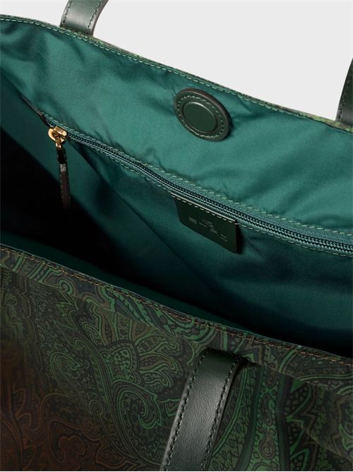 Borsa shopping Unfold Me in nylon con stampa Paisley ETRO | WP1D0064AK18FX0890