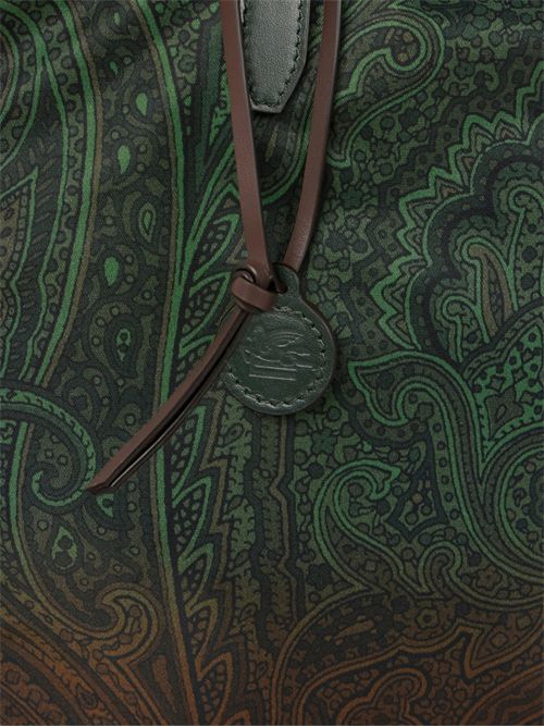 Borsa shopping Unfold Me in nylon con stampa Paisley ETRO | WP1D0064AK18FX0890