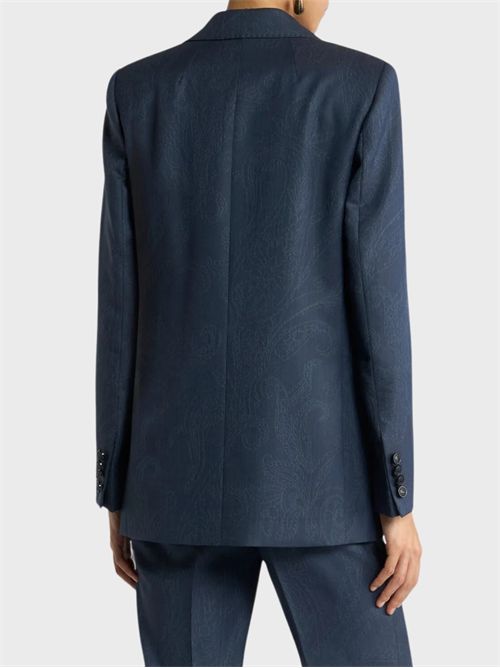 Pure wool single-breasted jacket with Paisley jacquard ETRO | WRCA004299TJ212B0112