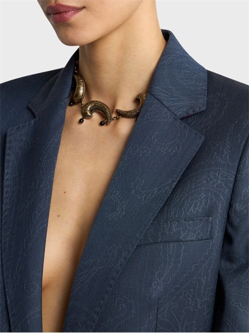 Pure wool single-breasted jacket with Paisley jacquard ETRO | WRCA004299TJ212B0112