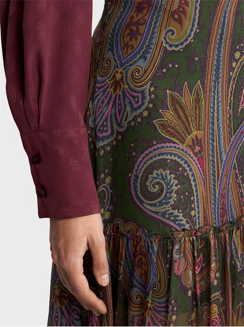 Long silk chiffon skirt with Paisley print ETRO | WRFA021699SP11HX0893
