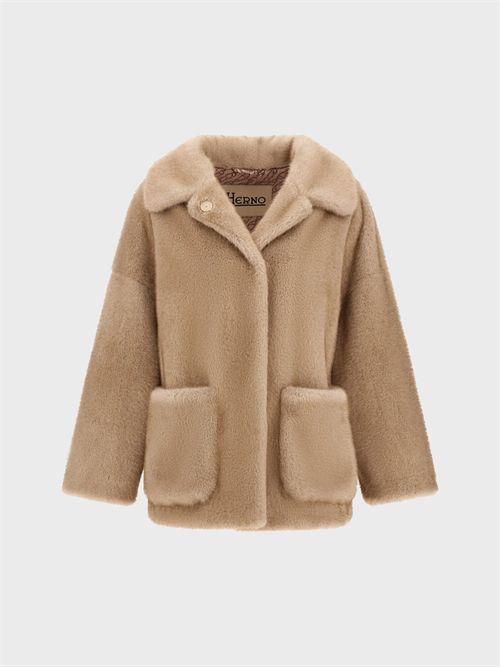Cappotto in faux fur effetto visone HERNO | GC000600D127391985
