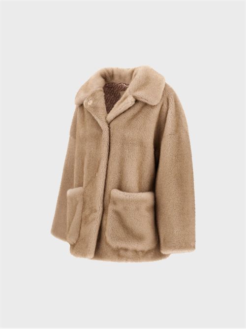 Cappotto in faux fur effetto visone HERNO | GC000600D127391985