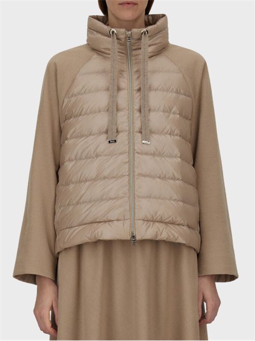 Giacca in flanella mélange con dettagli in Nylon Ultralight HERNO | PI00188DR129341985