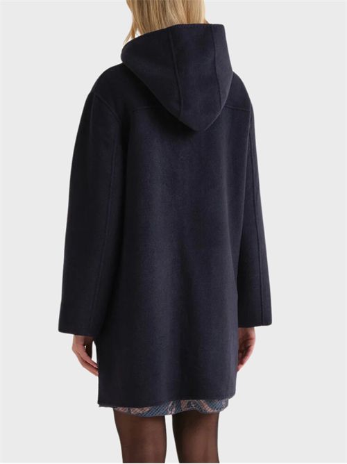 Caban double face in lana bicolore con cappuccio MALIPARMI | JA53622027620B20