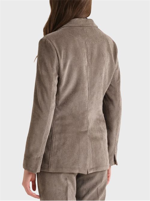 Giacca in velluto a coste regular fit con rosa sul rever MALIPARMI | JD64976106012007