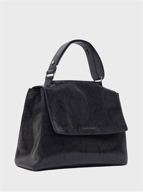 Medium python-effect leather shoulder bag ORCIANI | BT2006EXONOT