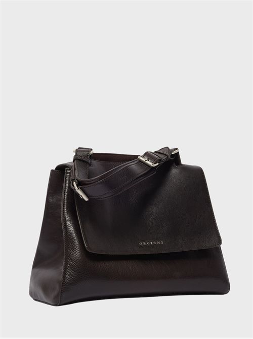 Medium pebbled leather shoulder bag ORCIANI | BT2006LGNTMO
