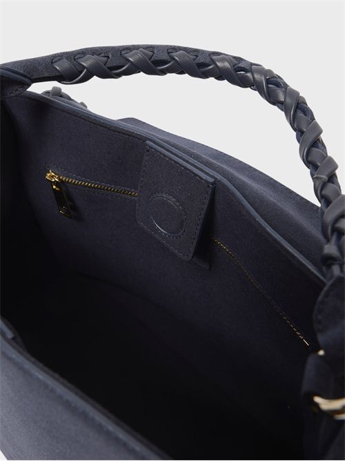 Medium suede shoulder bag with shoulder strap ORCIANI | BT2006PECBLU