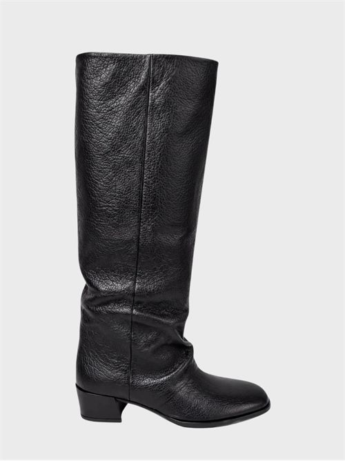 Stivali alti in pelle con punta quadrata PAROSH | D060146STAMSHOE013