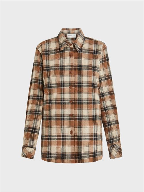 Check shirt with rhinestones PAROSH | D380669COWBOY808