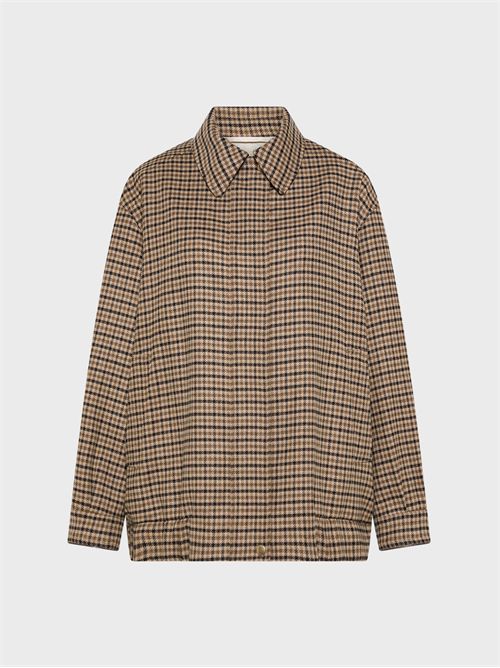 Bomber over in misto lana a quadretti SEVENTY | CP0614160264016