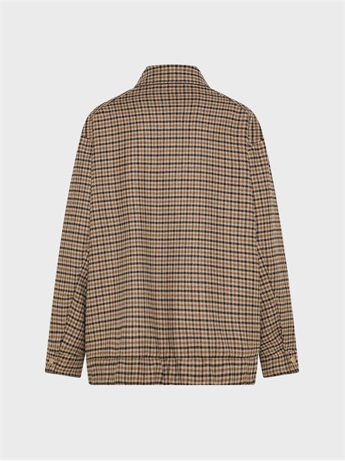 Bomber over in misto lana a quadretti SEVENTY | CP0614160264016
