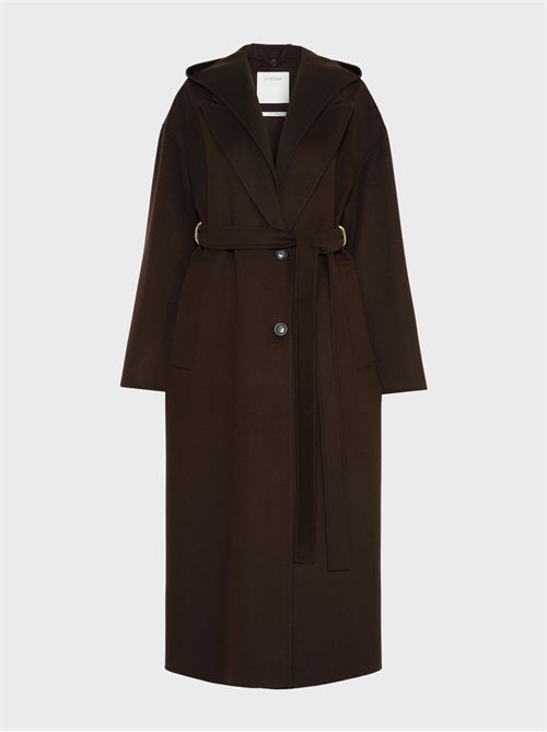 Cappotto ampio in pura lana con pettorina rimovibile SPORTMAX | 2622016012600038