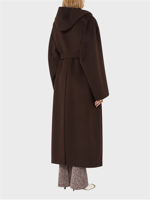 Oversized pure wool coat with removable bib SPORTMAX | 2622016012600038