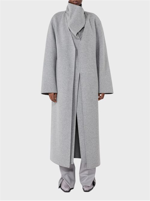 Long double-breasted pure wool coat with high-neck bib SPORTMAX | 2622016043600022