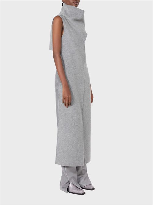 Long double-breasted pure wool coat with high-neck bib SPORTMAX | 2622016043600022