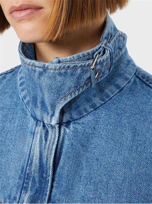 Bomber oversize in denim indaco SPORTMAX | 2622046015600005