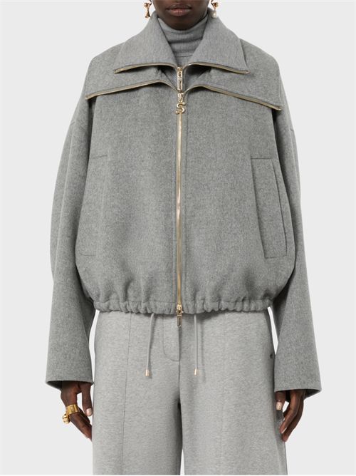 Bomber oversize in pura lana con davantino rimovibile SPORTMAX | 2622086012600022