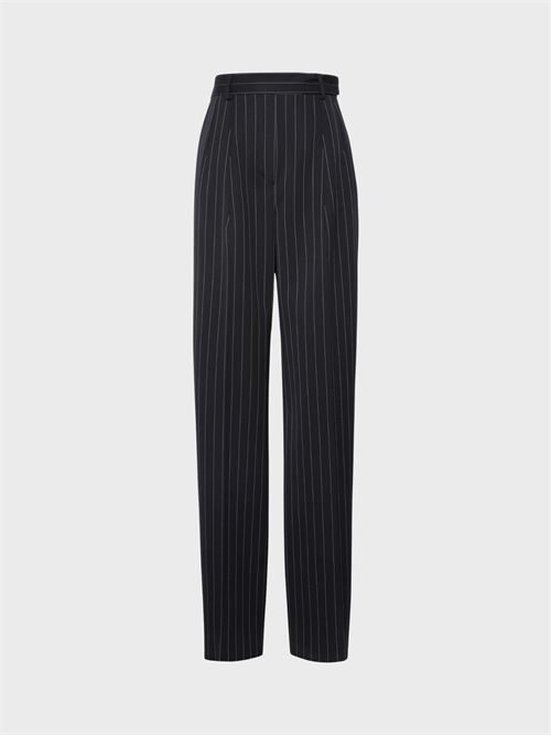 Pinstripe pure wool natural stretch trousers SPORTMAX | 2622136023600001