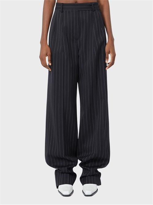 Pinstripe pure wool natural stretch trousers SPORTMAX | 2622136023600001