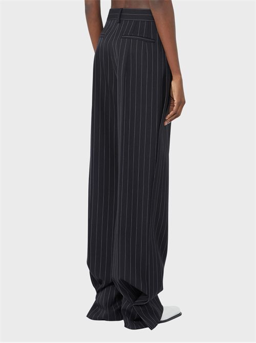 Pinstripe pure wool natural stretch trousers SPORTMAX | 2622136023600001