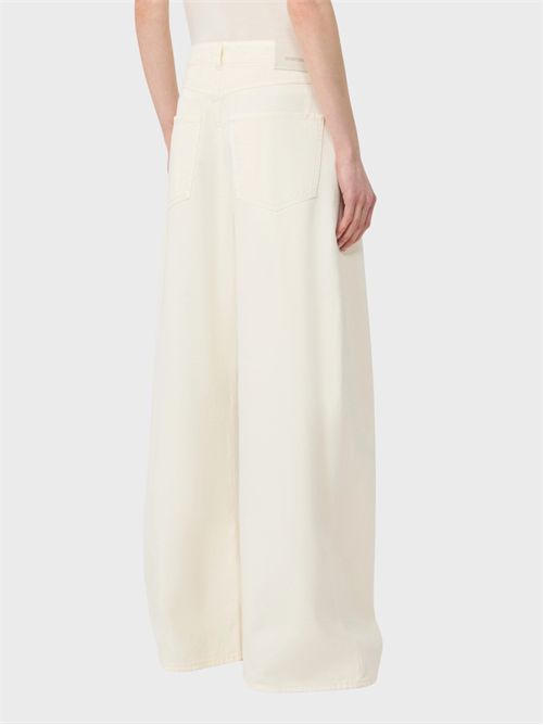Oversized pure cotton bull denim 5-pocket trousers SPORTMAX | 2622136025600003