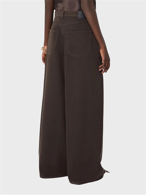Oversized pure cotton bull denim 5-pocket trousers SPORTMAX | 2622136025600008
