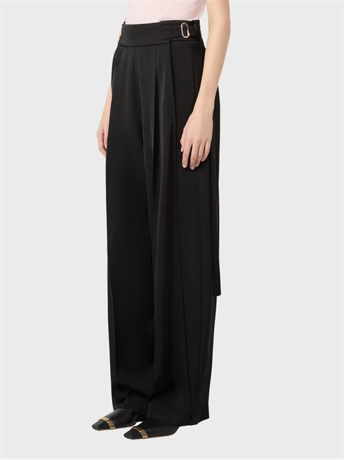 Wide-leg viscose gabardine trousers with side adjusters SPORTMAX | 2622136041600003