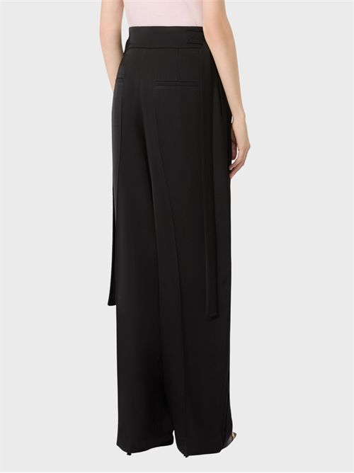 Wide-leg viscose gabardine trousers with side adjusters SPORTMAX | 2622136041600003