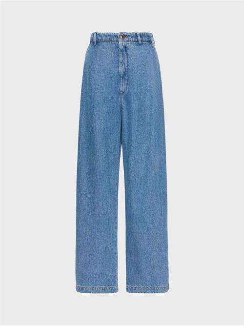 Oversized pure Tencel denim jeans SPORTMAX | 2622186055600005