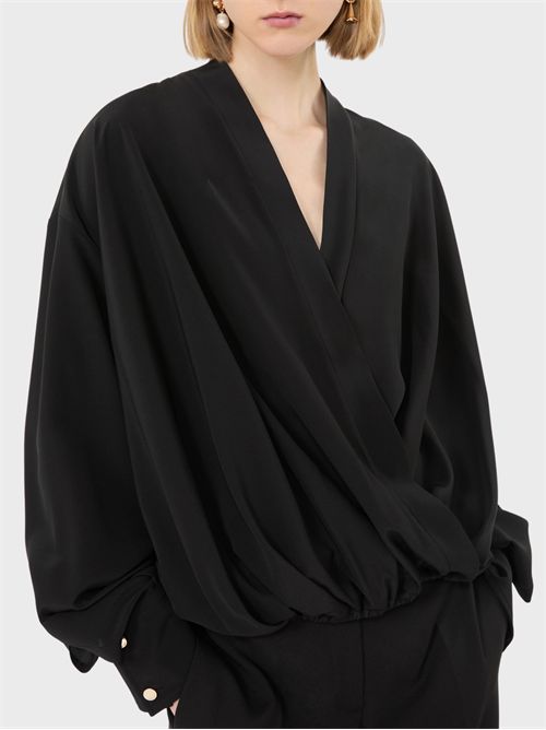 Pure silk wrap-style shirt SPORTMAX | 2622196012600006