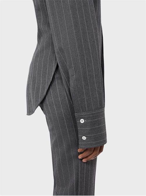 Long fitted pinstripe stretch wool shirt SPORTMAX | 2622196043600002