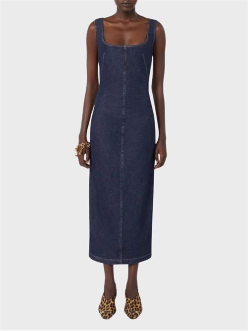 Fitted super-stretch denim dress SPORTMAX | 2622226015600001