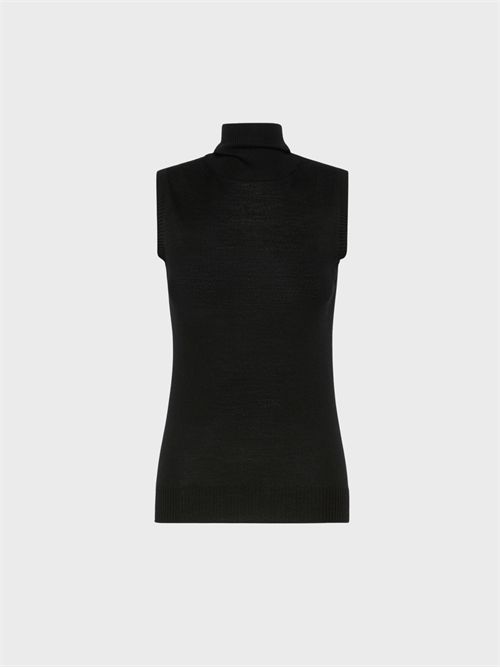 Sleeveless pure wool knit top with high neck SPORTMAX | 2622366011600006