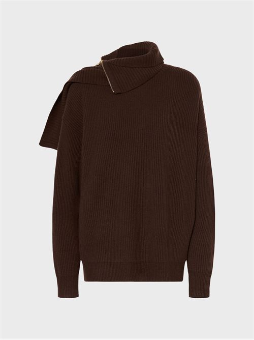 Maglia oversize in lana e cashmere con collo trasformabile SPORTMAX | 2622366102600004