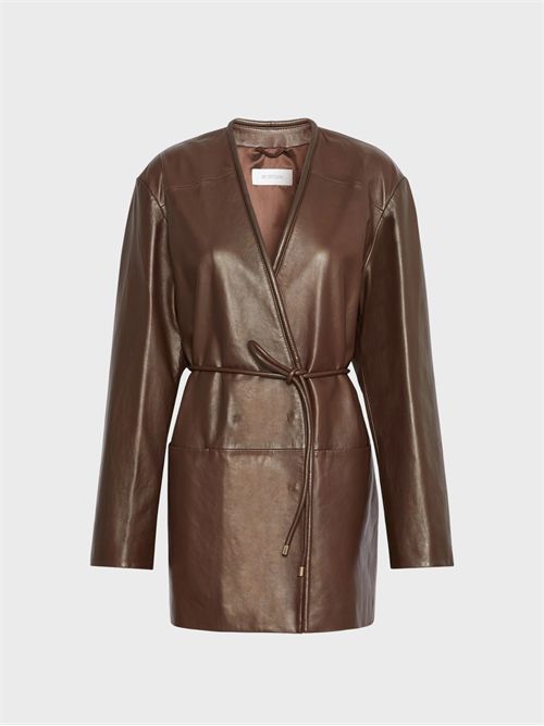 Abito doppiopetto in nappa con cintura SPORTMAX | 2622426012600002