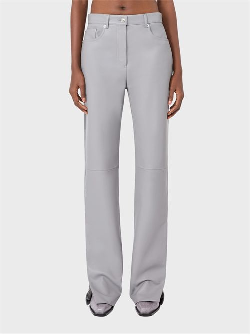 Pantalone 5 tasche in nappa e suede SPORTMAX | 2622436013600003